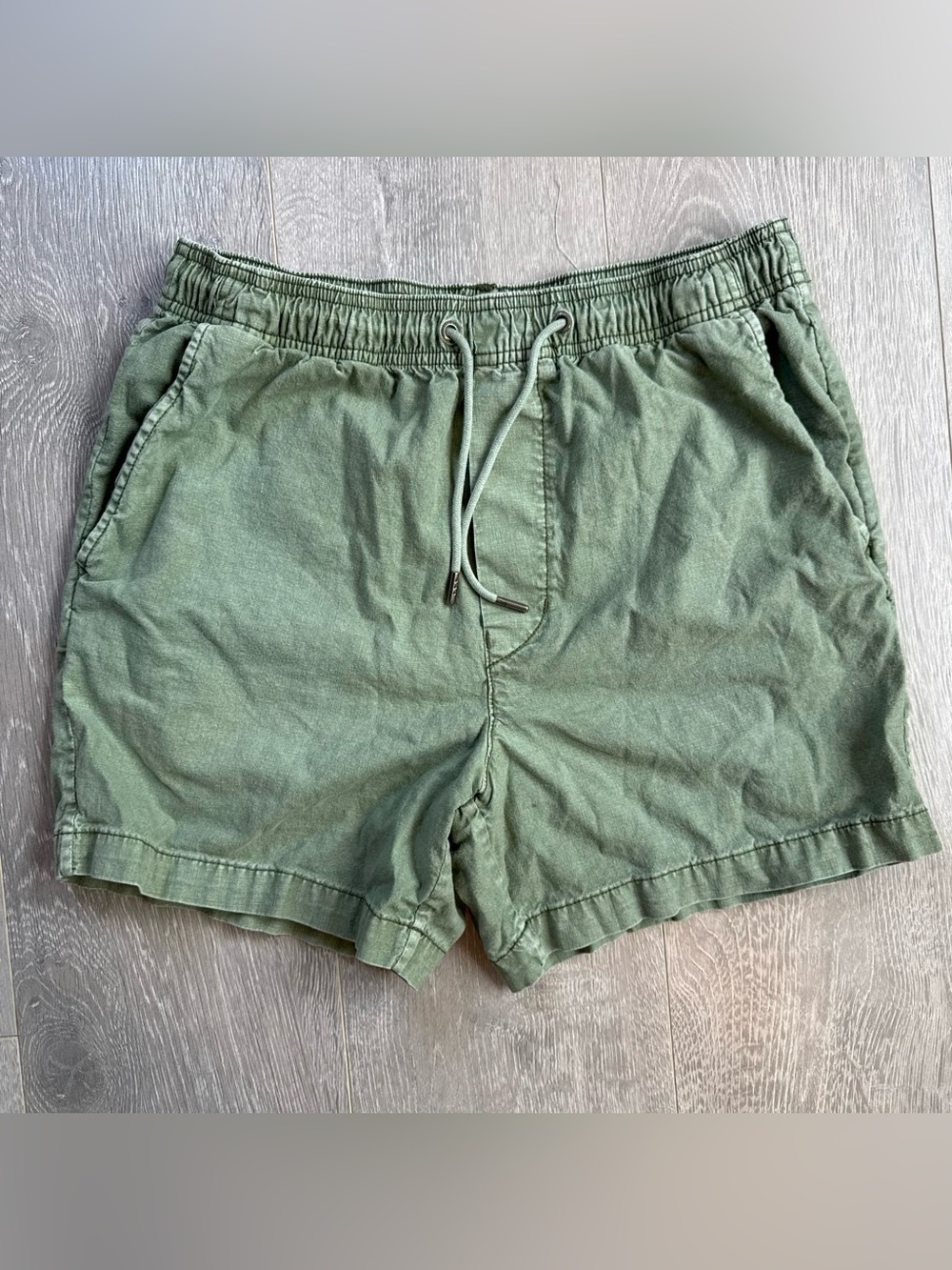 American Eagle Outfitters Olive Green Drawstring Hybrid Shorts